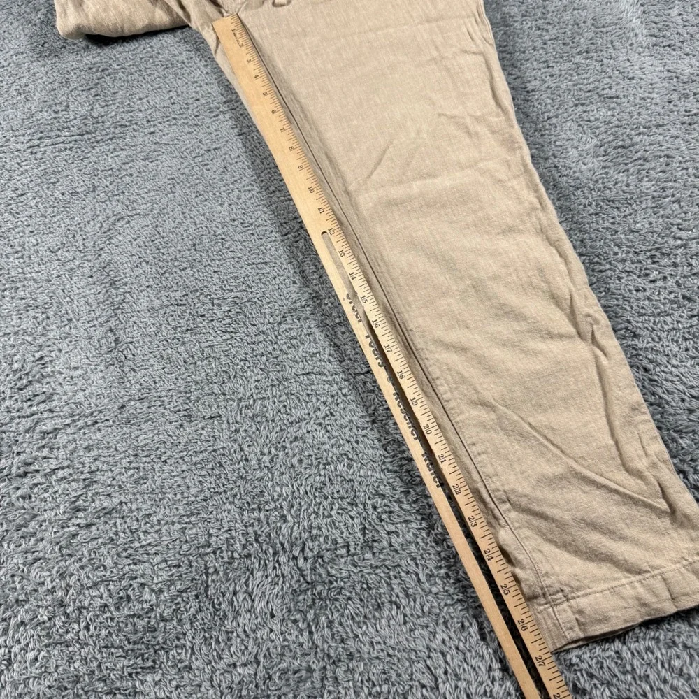 Banana Republic Linen Blend Pants Mens 30x30 (30x27) Drawstrings Elastic Waist